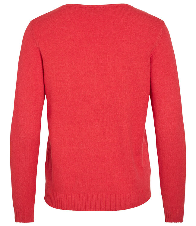 VILA Pull RIL V-NECK  VILA HIBISCUS