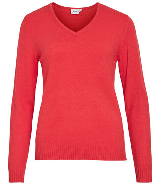 VILA Pull RIL V-NECK  VILA HIBISCUS