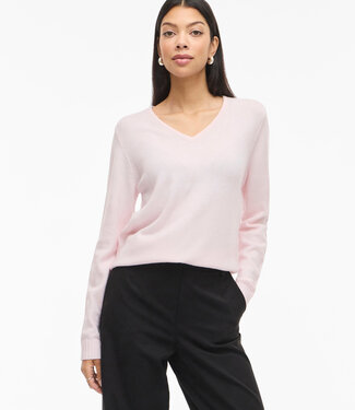 VILA Pull RIL V-NECK  VILA CHERRY BLOSSOM