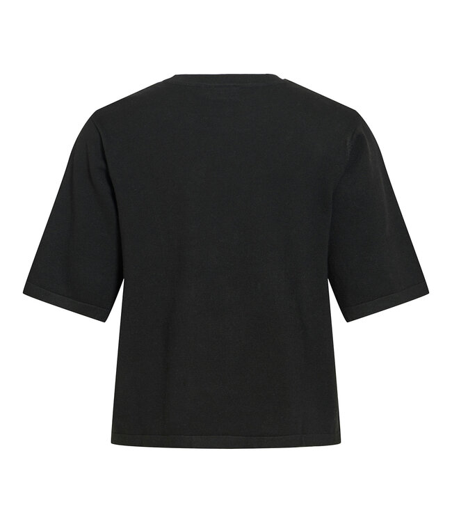 VILA T-Shirt MALU O-NECK VILA  BLACK BEAUTY