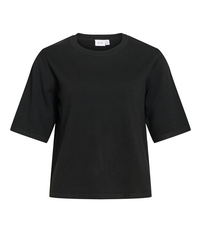 VILA T-Shirt MALU O-NECK VILA  BLACK BEAUTY
