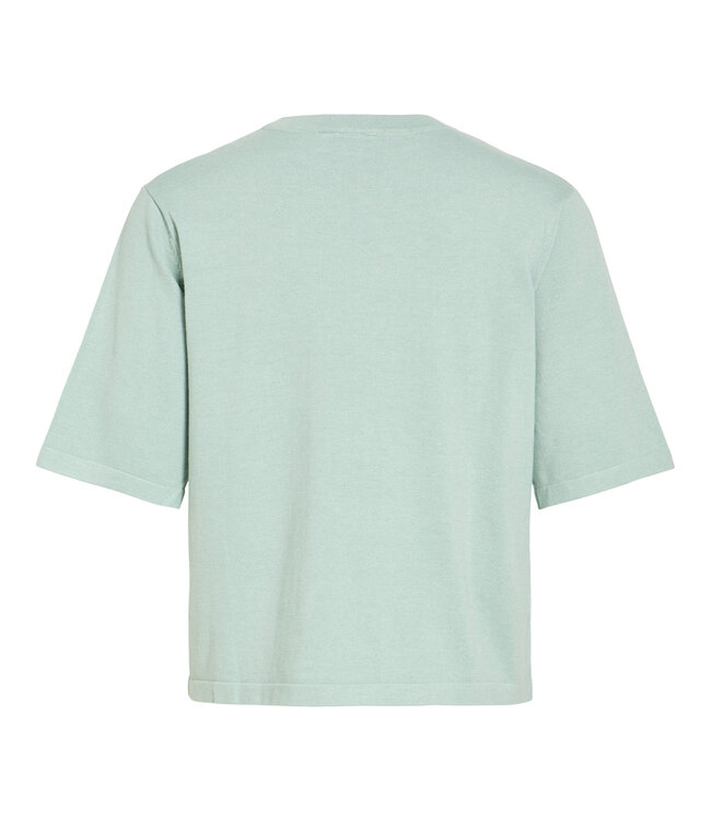 VILA T-Shirt MALU O-NECK VILA  BLUE SURF