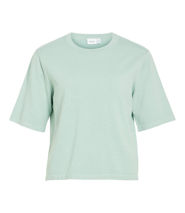 VILA T-Shirt MALU O-NECK VILA  BLUE SURF