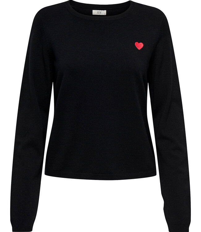 JDY Pull KATE KNIT O-NECK JDY BLACK HEART