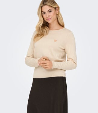 JDY Pull KATE KNIT O-NECK JDY BIRCH HEART