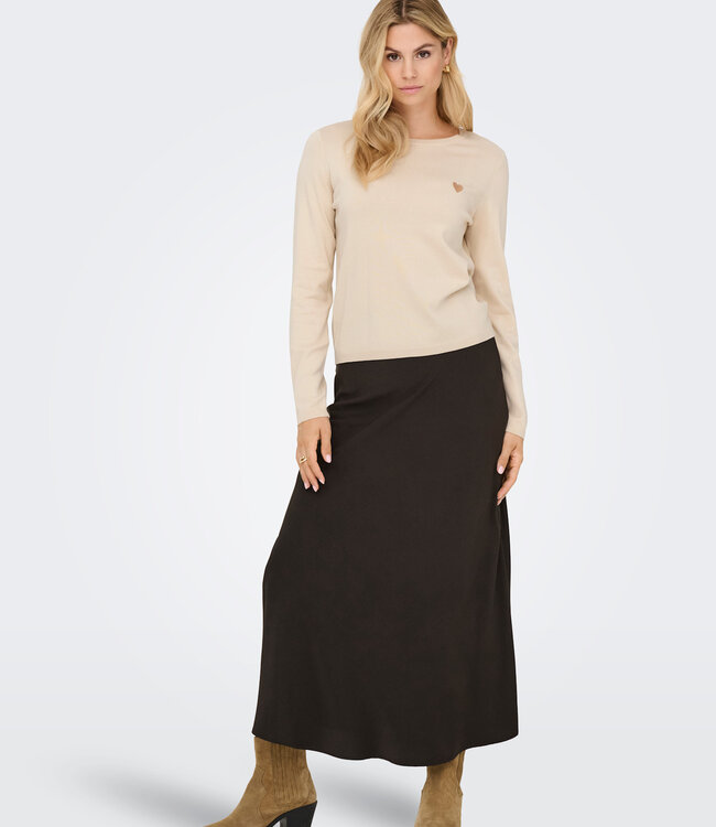 JDY Pull KATE KNIT O-NECK JDY BIRCH HEART