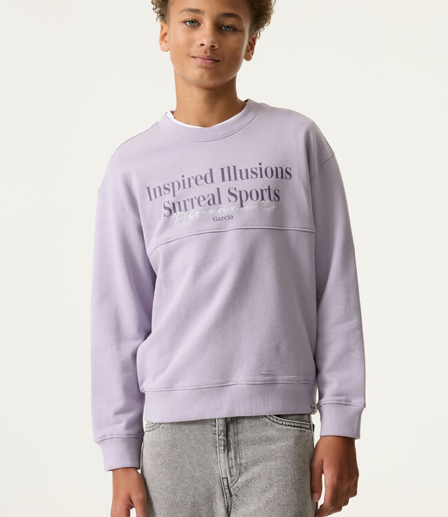 GARCIA Pull SWEATER GARCIA BOYS MISTY LILAC
