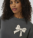 KAFFE Sweater ELENORA STRIK KAFFE BLACK OYSTER 108375