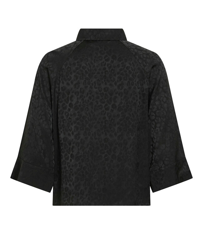 VILA Hemd SALINA JACQUARD VILA BLACK BEAUTY