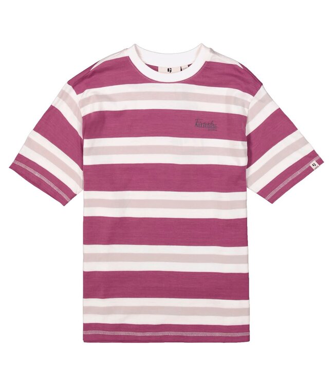 GARCIA T-Shirt STREEP GARCIA TEENS  BOYS FUSHIA WHITE