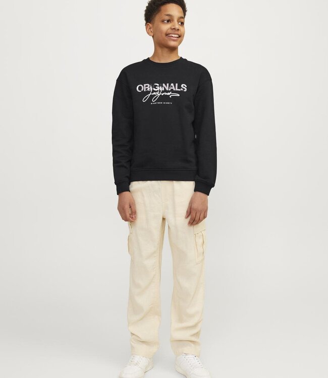 JACK & JONES KIDS Pull ARUBA Jack & Jones BLACK LOOSE