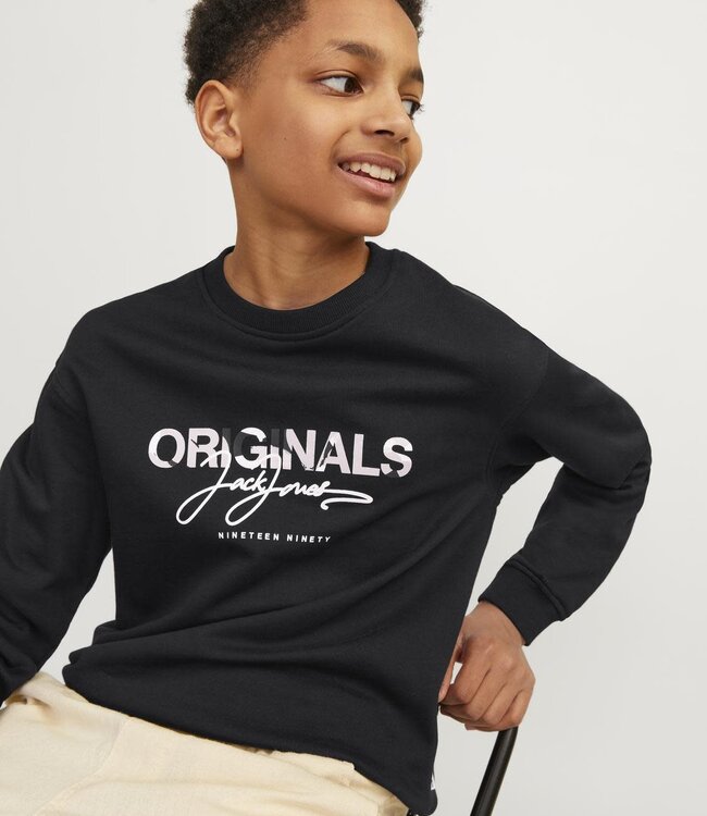 JACK & JONES KIDS Pull ARUBA Jack & Jones BLACK LOOSE
