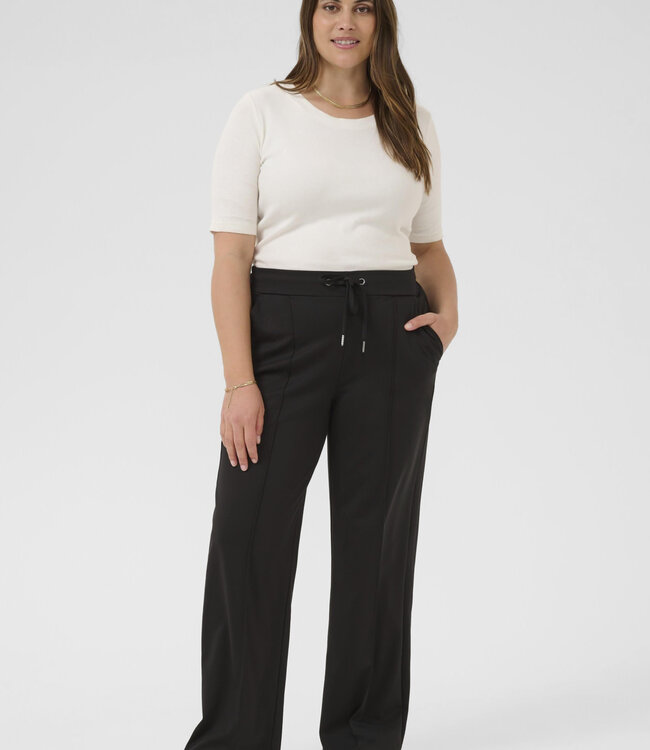 KAFFE CURVE Broek JENNA STRAIGHT KAFFE CURVE BLACK DEEP 100121