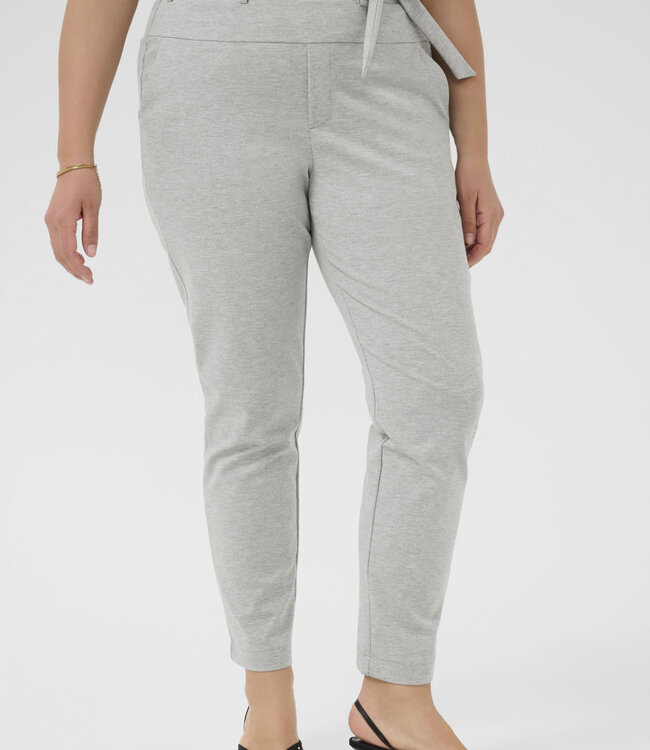 KAFFE CURVE Broek JENNY BELT KAFFE CURVE GREY MELANGE 100123