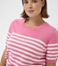 KAFFE CURVE Pull LIZZY STRIPED KAFFE CURVE PINK HALF STRIPE 108978