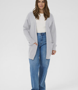 KAFFE CURVE Vest CARDIGAN ALIANNA KNIT KAFFE CURVE GREY MELANGE 100123