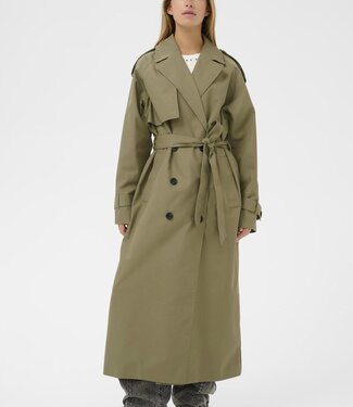 KAFFE Jas VALENTINA TRENCH KAFFE DUSKY GREEN 170517