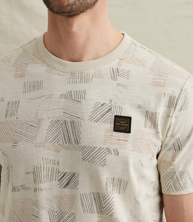 PME LEGEND T-Shirt COTTON SLUB PME LEGEND BONE WHITE