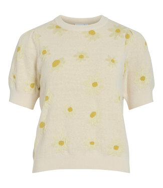 VILA Pull MAVIS VILA PASTEL YELLOW