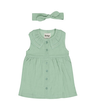 DIRKJE Baby KLEEDJE GIRLS AQUA GREEN DIRKJE