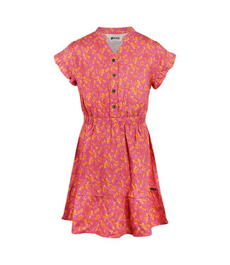 NO WAY MONDAY Kleedje FLOWERS NO WAY MONDAY GIRLS FUSHIA