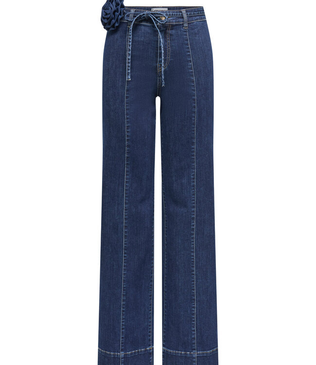 ONLY Broek MADISON WIDE ONLY ROSE DARK BLUE DENIM