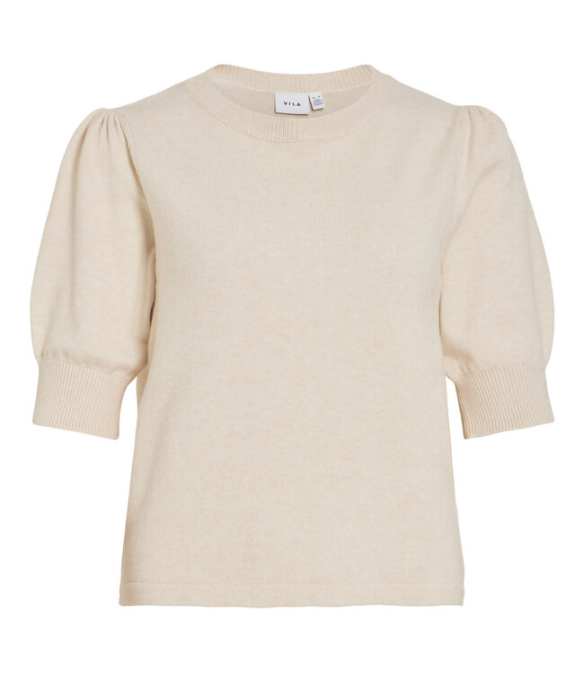 VILA Pull RIL O-NECK VILA SUPER LIGHT NATURAL ME