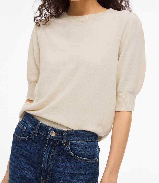 VILA Pull RIL O-NECK VILA SUPER LIGHT NATURAL ME