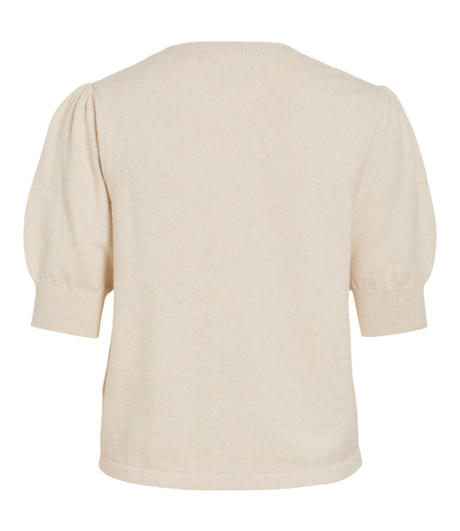 VILA Pull RIL O-NECK VILA SUPER LIGHT NATURAL ME