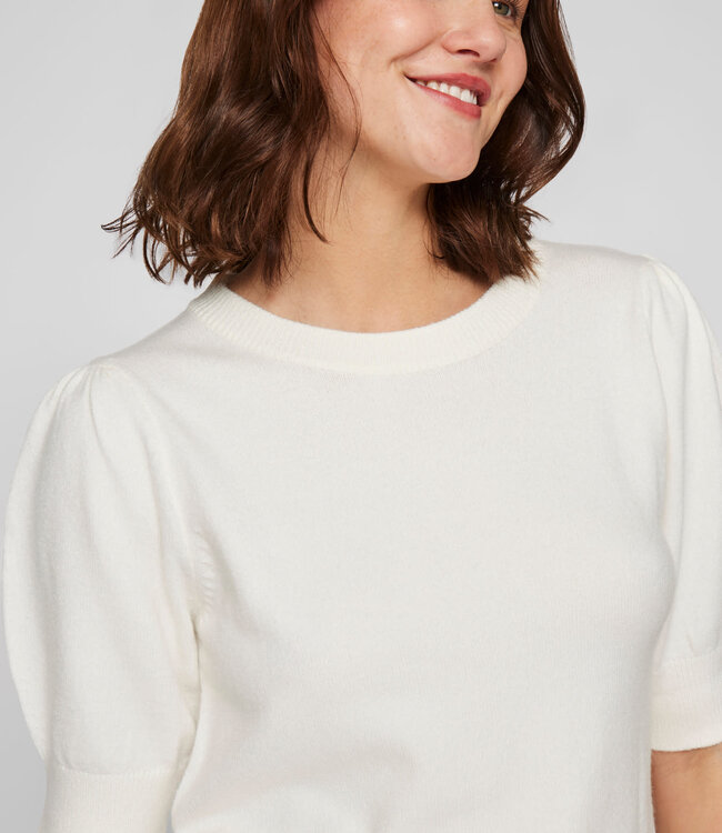 VILA Pull RIL O-NECK VILA WHITE ALYSSUM