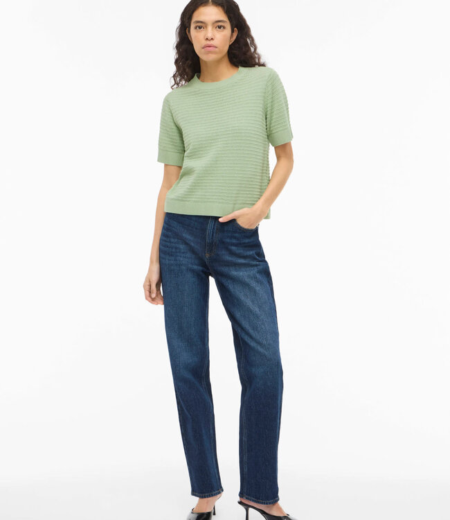 VILA Pull OLLO O-NECK VILA SMOKE GREEN