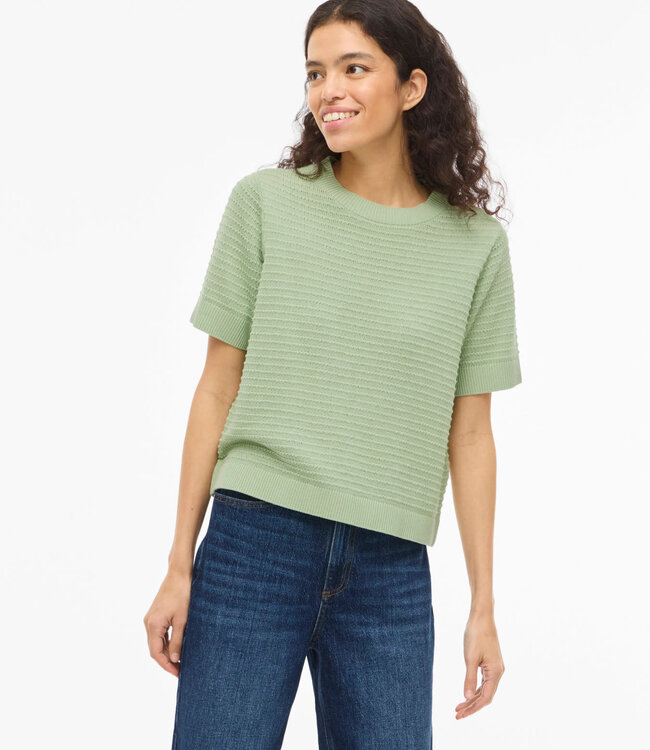 VILA Pull OLLO O-NECK VILA SMOKE GREEN
