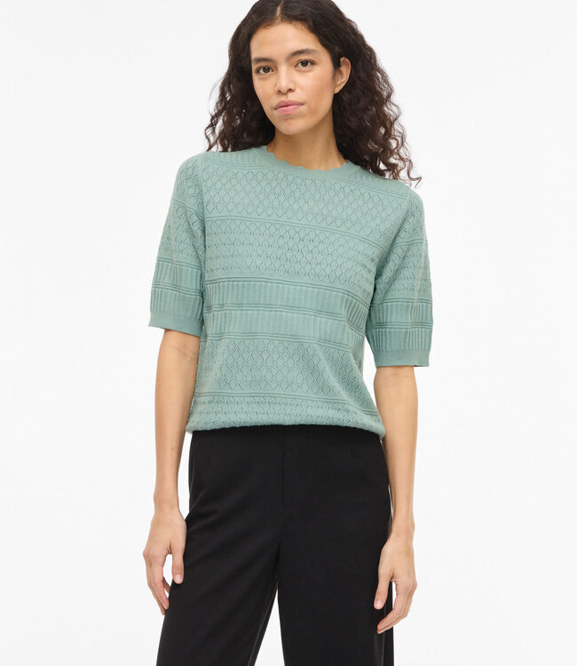 VILA Pull MILOS O-NECK VILA BLUE SURF