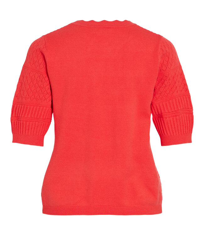 VILA Pull MILOS O-NECK VILA HIBISCUS