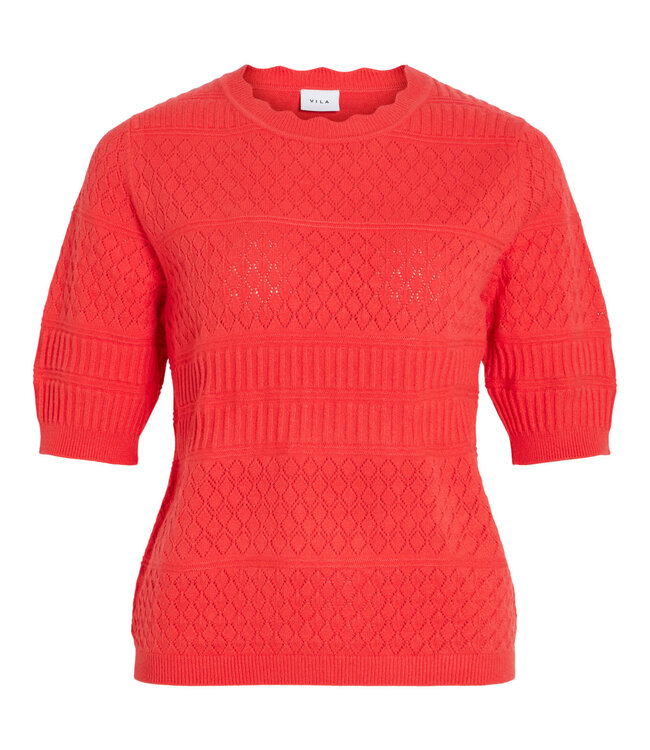 VILA Pull MILOS O-NECK VILA HIBISCUS