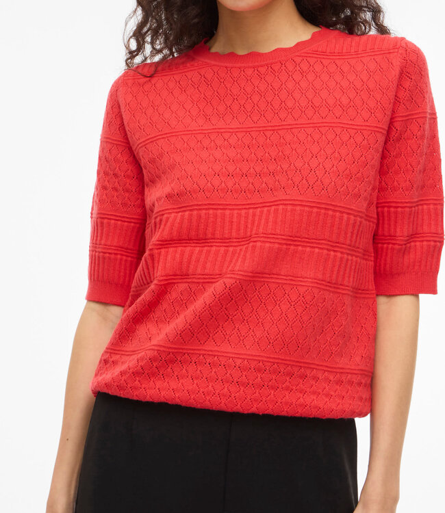 VILA Pull MILOS O-NECK VILA HIBISCUS