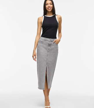 VILA Rok JEANS JAF VILA LIGHT GREY DENIM