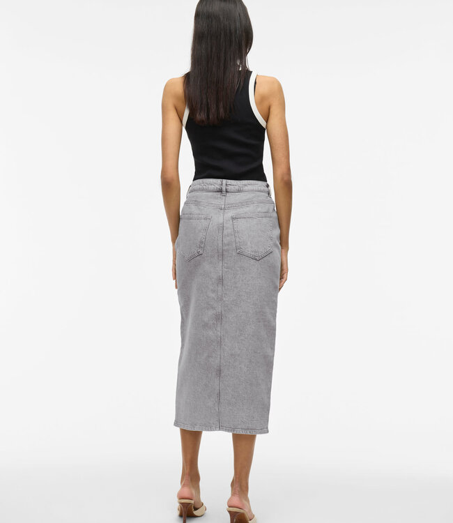 VILA Rok JEANS JAF VILA LIGHT GREY DENIM