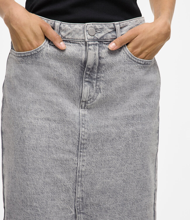 VILA Rok JEANS JAF VILA LIGHT GREY DENIM