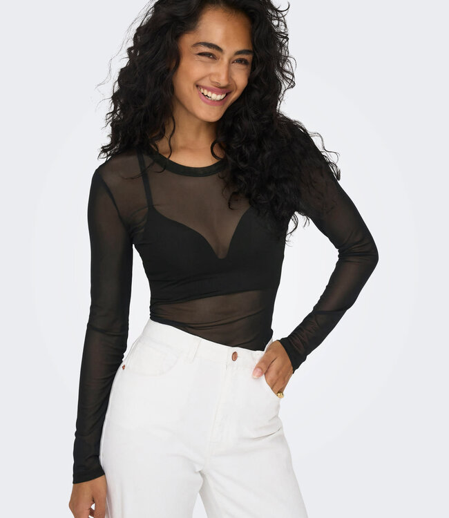 JDY Top ELSA MESH JDY BLACK