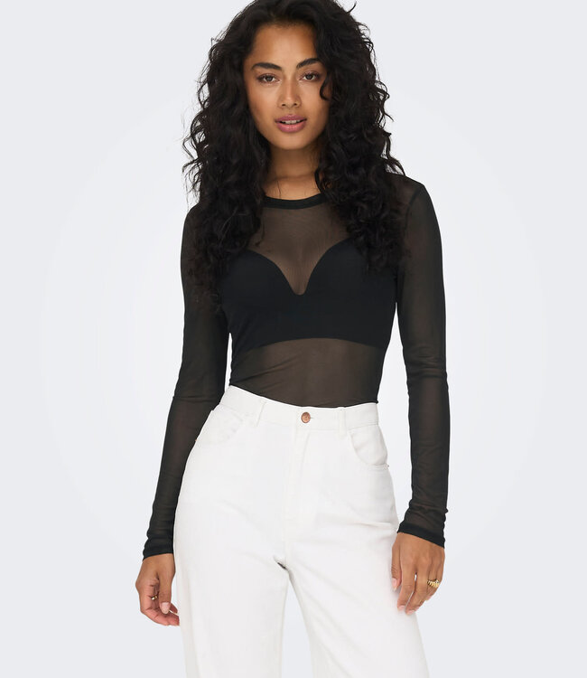 JDY Top ELSA MESH JDY BLACK