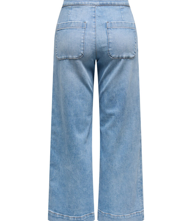 ONLY Jeans MADISON BUTTON WIDE ONLY LIGHT BLUE DENIM