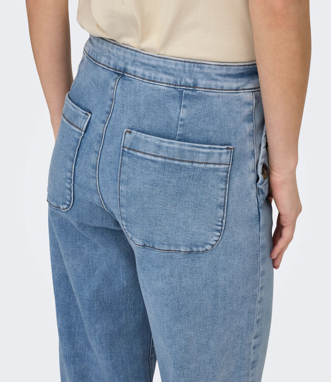 ONLY Jeans MADISON BUTTON WIDE ONLY LIGHT BLUE DENIM