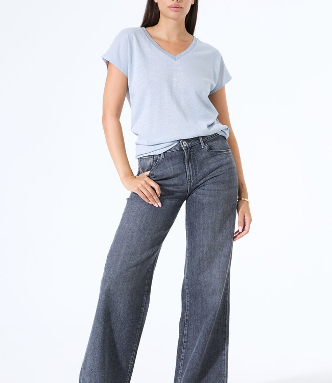 GARCIA T-Shirt GLITTER GARCIA CORNFLOWER