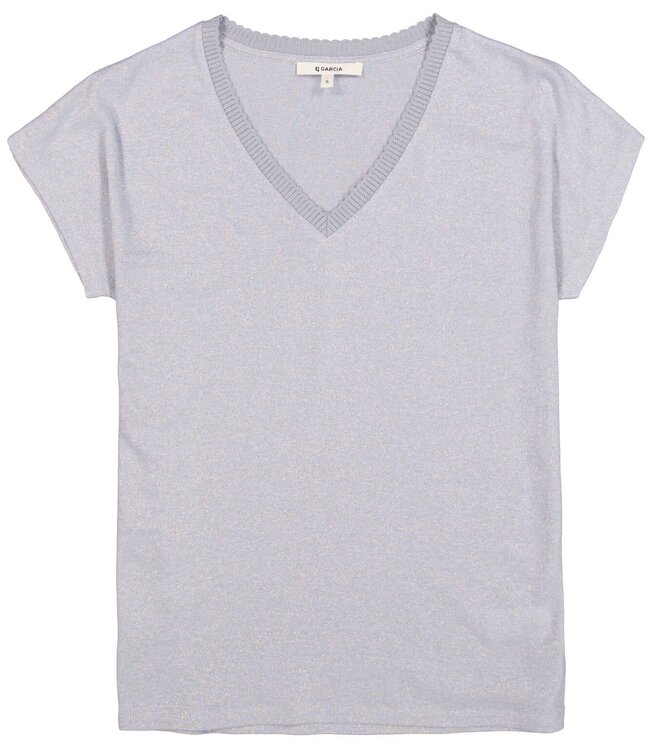 GARCIA T-Shirt GLITTER GARCIA CORNFLOWER