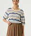 GARCIA Pull STRIPE GARCIA WHITECAP BLUE