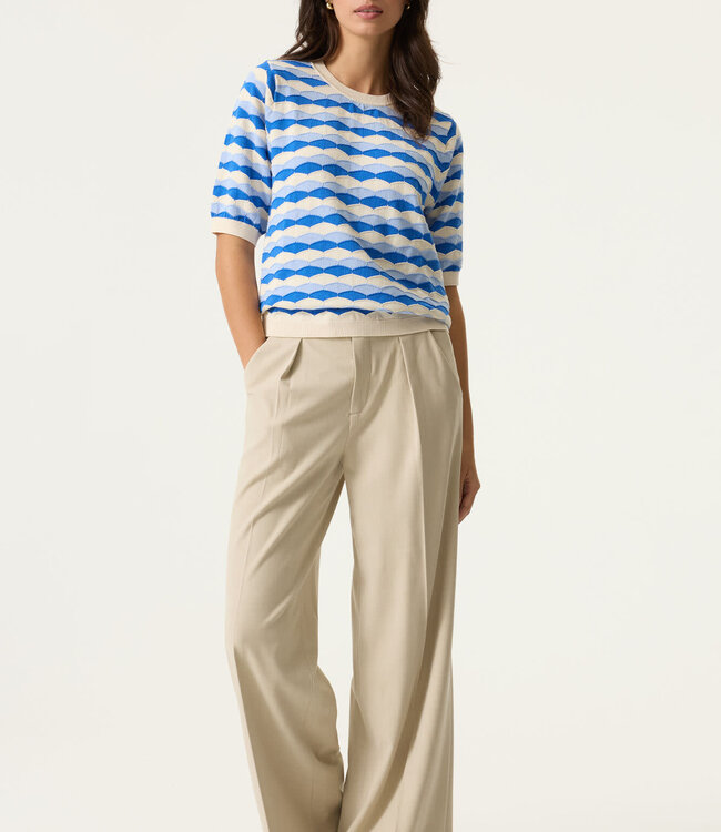 GARCIA Pull STRIPE GARCIA COBALT BLUE