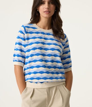 GARCIA Pull STRIPE GARCIA COBALT BLUE