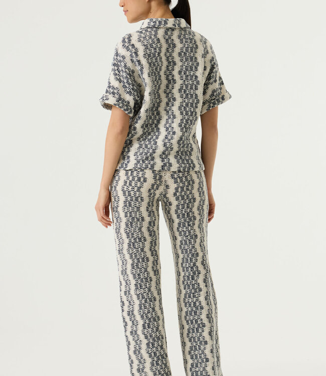 GARCIA Hemd SUMMER PRINT GARCIA ECRU BLUE