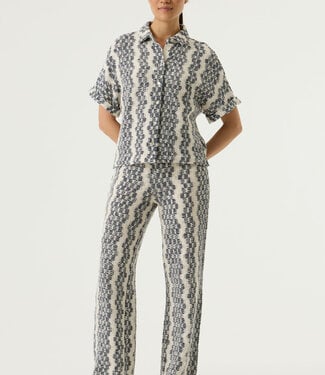 GARCIA Broek SUMMER PRINT GARCIA ECRU BLUE